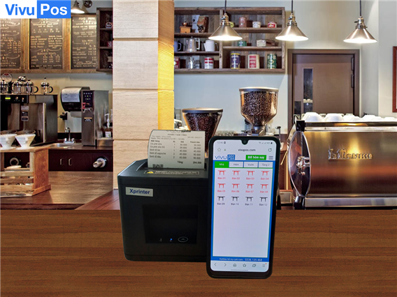 Phần mềm quản lý tính tiền máy in bill cafe nhà hàng