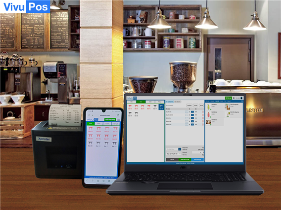 Phần mềm quản lý tính tiền máy in bill cafe nhà hàng